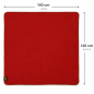 Preview: Musselin Schal Damen Rostrot 140 × 140 cm – Baumwollschal mit braunem Saum | OBERMUTTI
