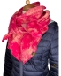Preview: Schal aus Baumwolle Pink mit Batik Muster