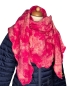 Preview: Schal aus Baumwolle Pink mit Batik Muster