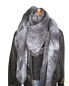 Preview: Schal in der Farbe Schwarz Batik Optik