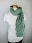 Preview: Schal aus Baumwolle in der Farbe Mint mit goldenen Punkten