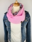 Mobile Preview: Schal aus Baumwollmusselin in leichtem rosa und hellblau mit roten und rosa Rosen