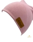 Preview: Hipster Beanie in der Farbe Rosa mit Label "whatever"