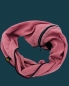 Preview: Schal aus Baumwolle in der Farbe altrosa mit schwarzer Gewebekante