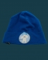 Preview: Hipster Beanie in der Farbe Kobaltblau mit hellblauem Label "Cool Rabbit"