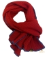 Preview: Schal in der Farbe Bordeaux Rot aus Strickstoff