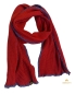 Preview: Schal in der Farbe Bordeaux Rot aus Strickstoff