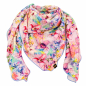 Preview: Musselin-Schal Damen Buntes Blumenmuster 140 × 140 cm von OBERMUTTI