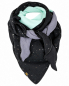 Preview: Schal aus Baumwolle in den Farben Schwarz Glitzerflakes, Mint und Grau