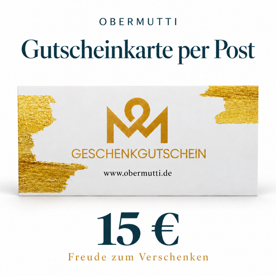 OBERMUTTI Gutscheinkarte per Post – 15 Euro
