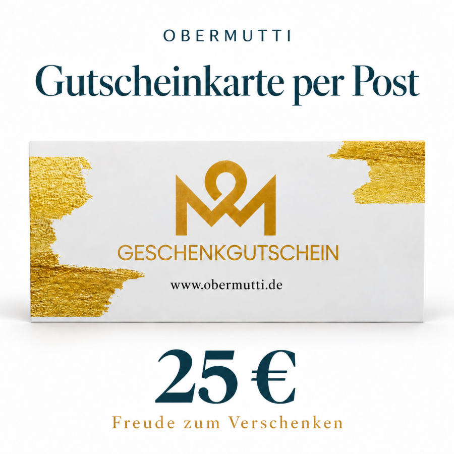 OBERMUTTI Gutscheinkarte per Post – 25 Euro
