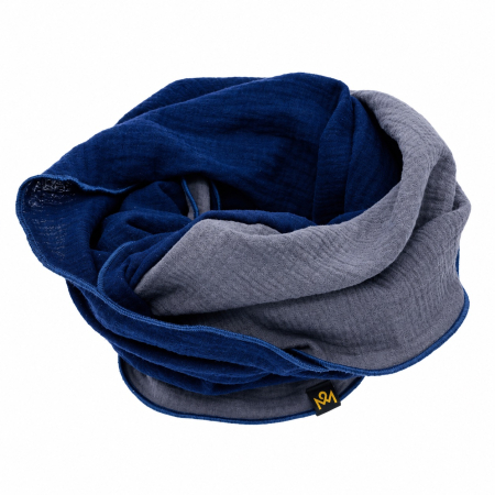 Loop-Schal Dunkelblau & Grau