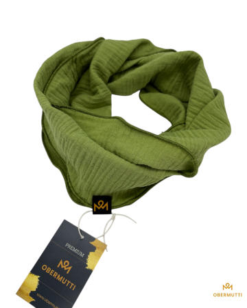 Schal aus Baumwolle in der Farbe hellgrün