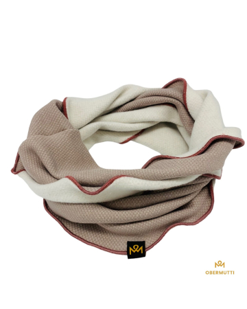 Schal aus Baumwolle / Lyoncell in der Farbe Creme