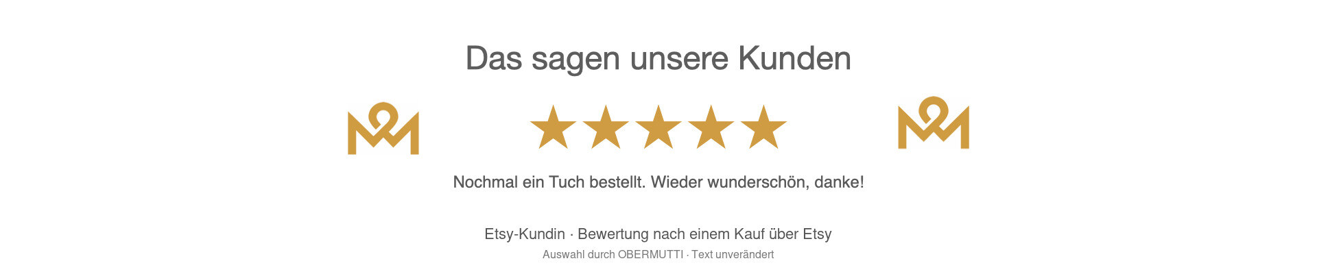 Etsy-Kundenstimme: Wieder ein wunderschönes Tuch.